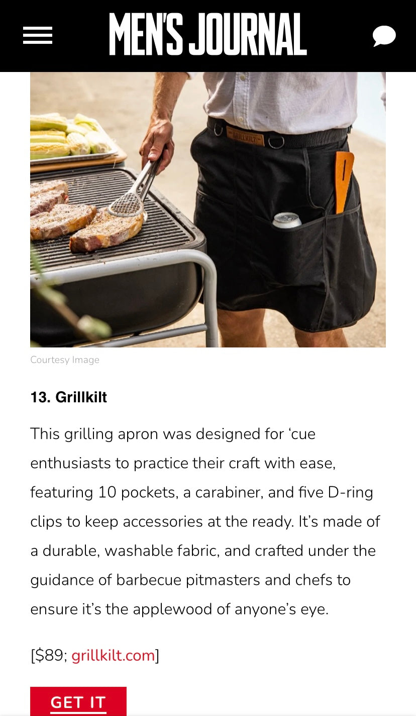 Men's Journal - Grill Kilt - 21 Thoughtful Gifts for Hosts