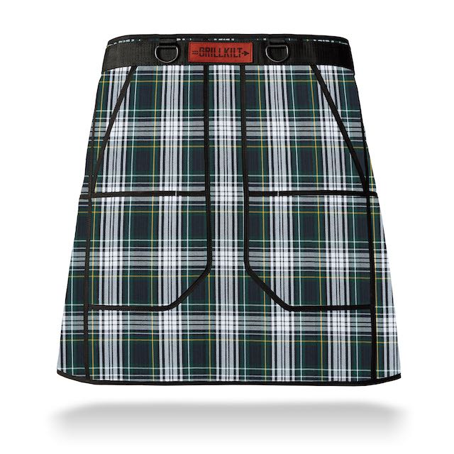 GRILLKILT | Grilling Apron with Bib | Irish Tartan