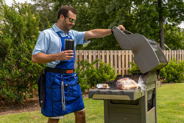 GRILLKILT | Grilling Apron | Royal Blue