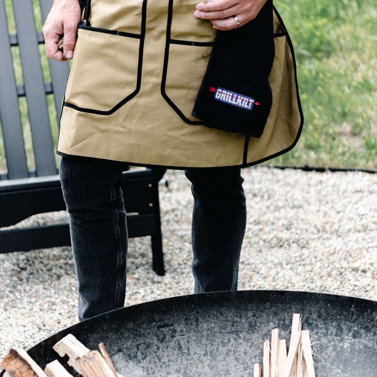 Barbecue Apron With Pockets BBQ Apron With Pockets GRILLKILT
