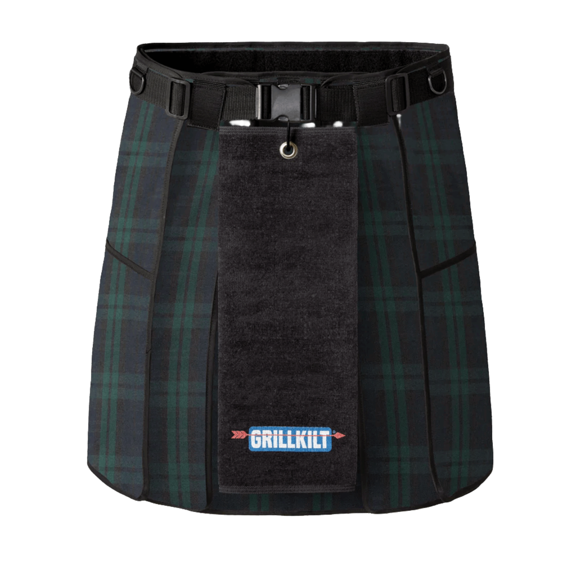 black-watch-tartan-grilling-apron-towel