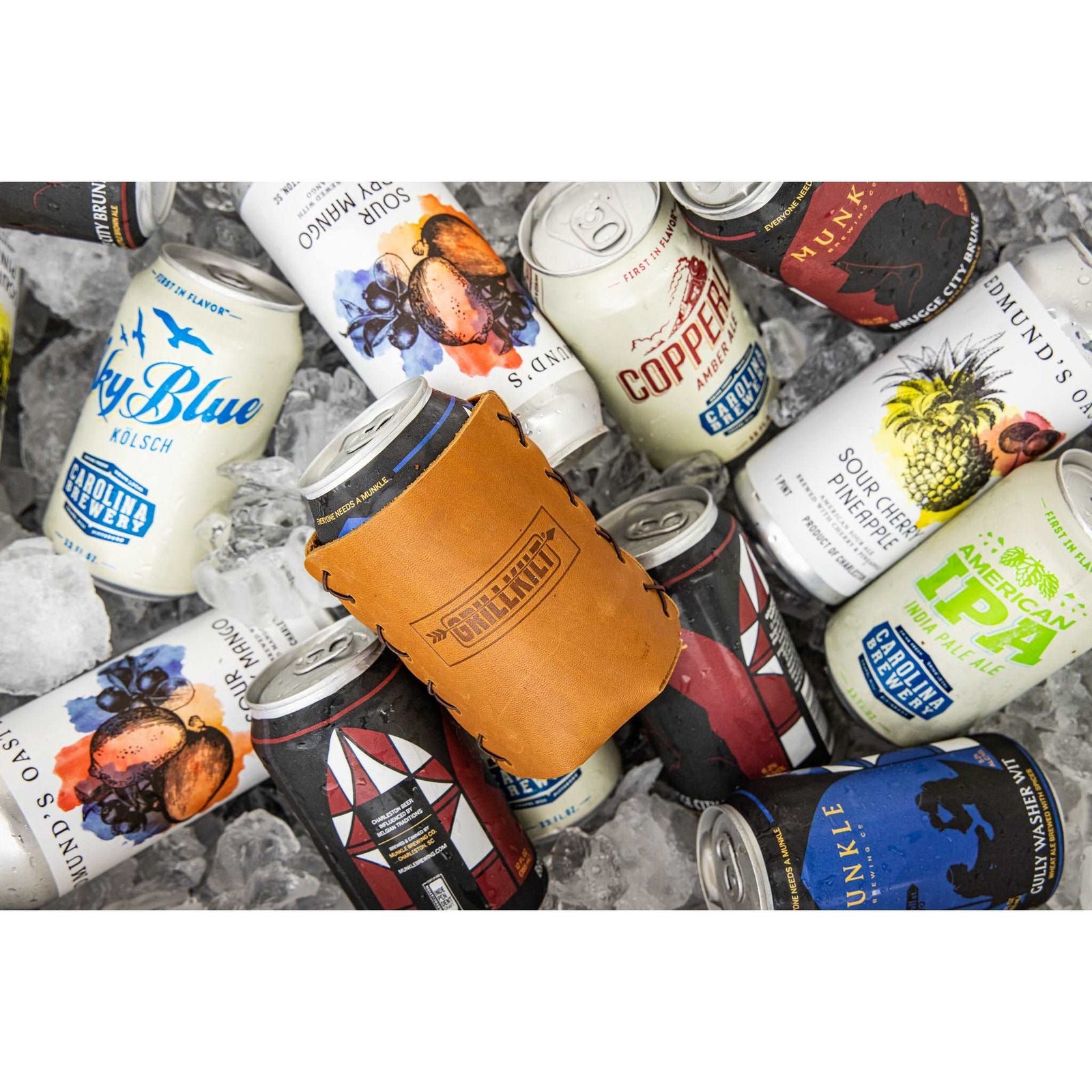 GRILLKILT Leather Beverage Sleeve
