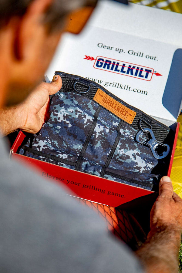GRILLKILT | Grilling Apron | Navy Camo