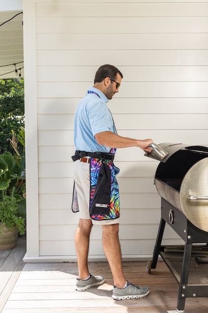 man-grilling