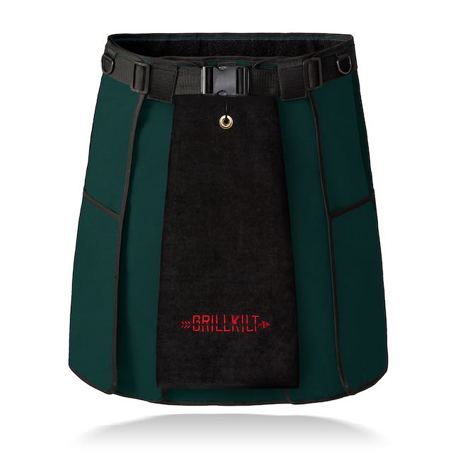 GRILLKILT | Grilling Apron with Bib | Hunter Green