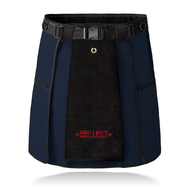 GRILLKILT Premium Logo Towel with Carabiner - Black