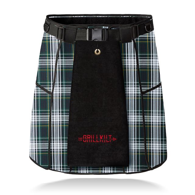 GRILLKILT | Grilling Apron with Bib | Irish Tartan