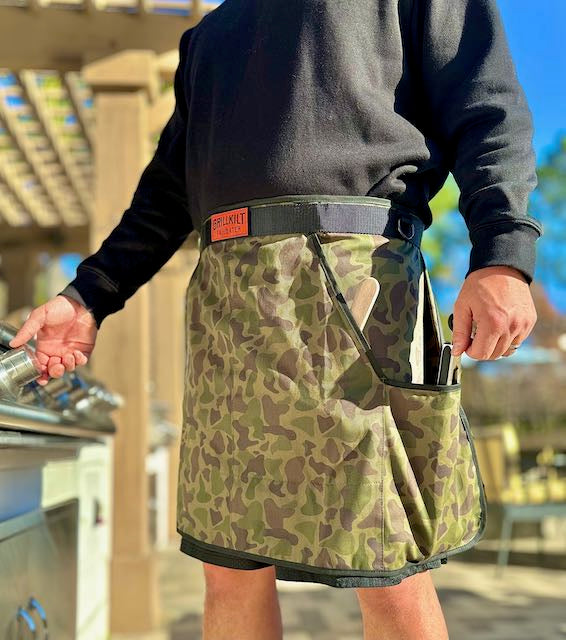 GRILLKILT Tailgater Grill Apron | Vintage Camo