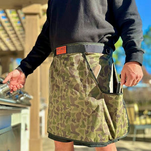 Tailgater Grill Apron | Vintage Camo With Removable Bib