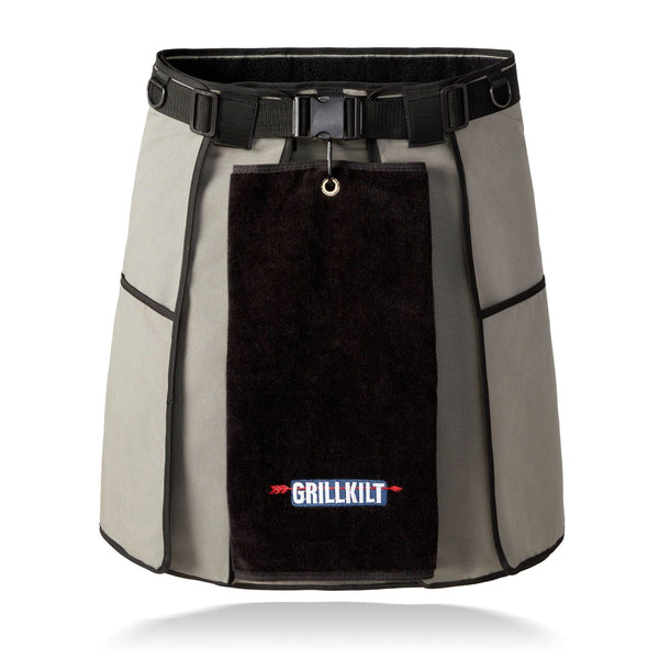 GRILLKILT Premium Logo Towel with Carabiner - Black