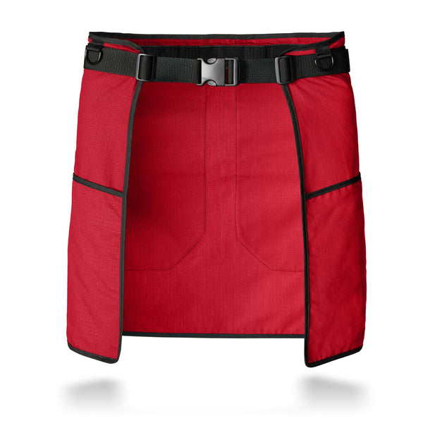 Grill Kilt apron without panels. Adjustable waist belt.