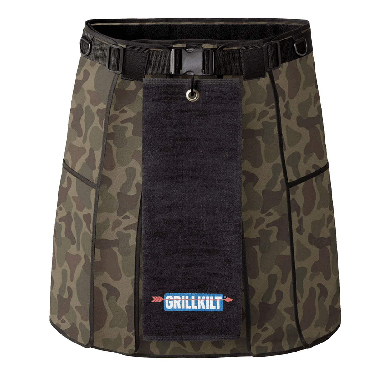 GRILLKILT | Grilling Apron With Bib | Vintage Camo