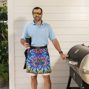 Tailgater Grilling Apron | Tie Dye With Removable Bib