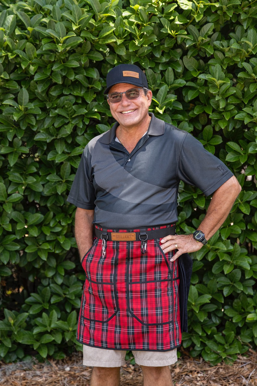 GRILLKILT | Grilling Apron With Bib | Cunningham Tartan