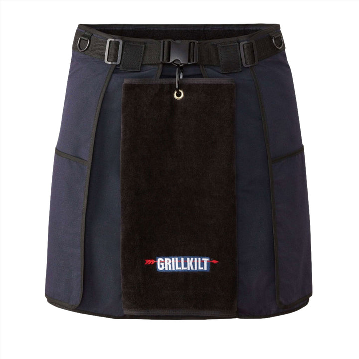 Navy Blue Apron for Grilling Navy Half Apron GRILLKILT